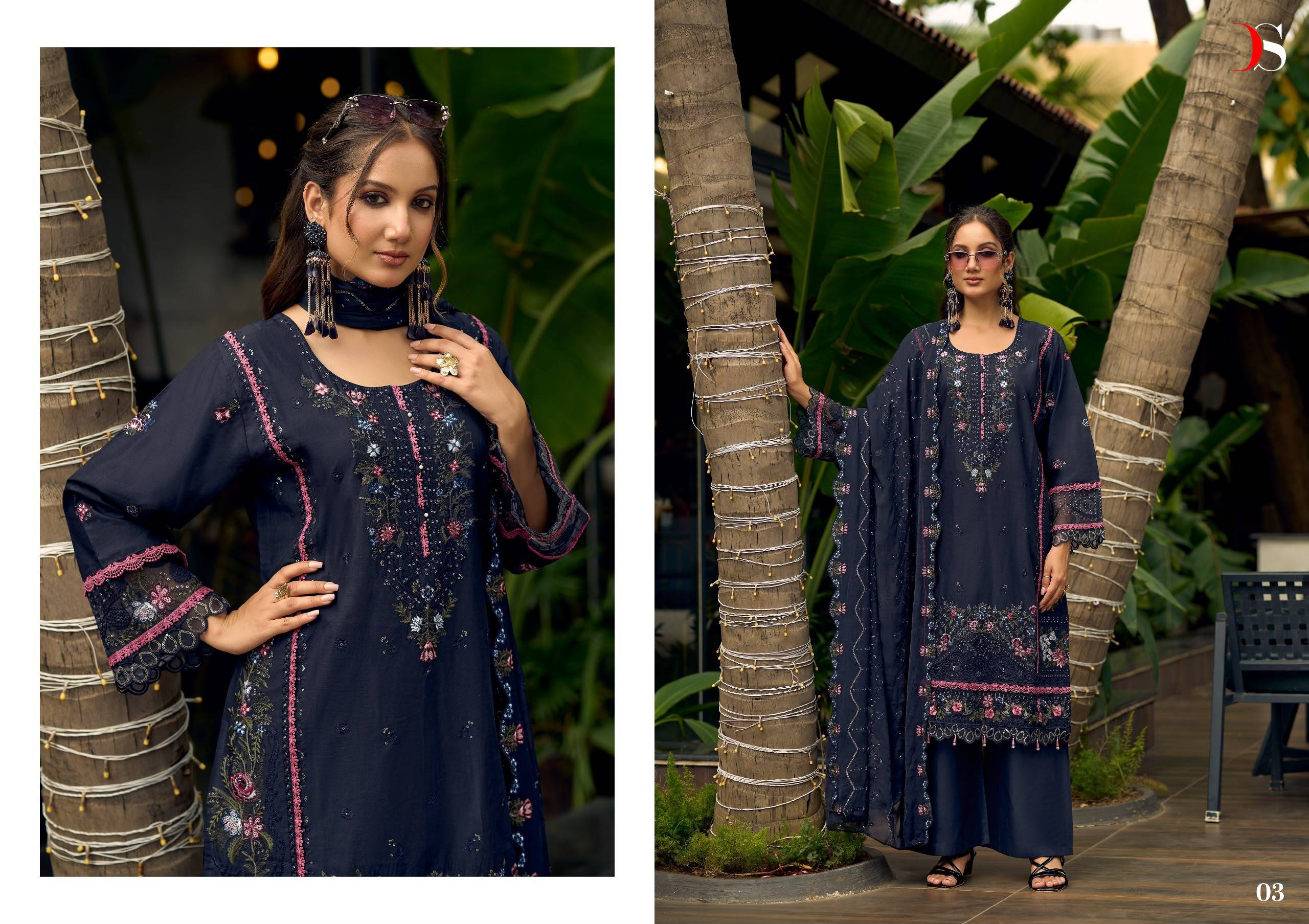 ELAF BY DEEPSY SUITS 01 To 06 Series Indian Traditional casual wear Pakistani pure cotton dresses At Wholesale Price